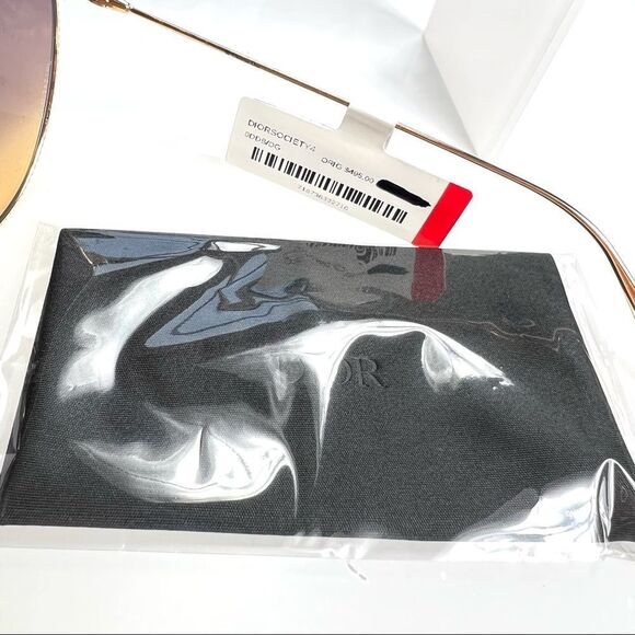 DIOR Sunglasses Golden Tone Society 4 New w Tags and Box - Picture 5 of 12